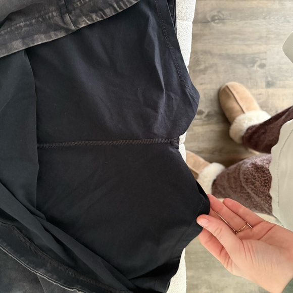 Free People Black Athletic Skort with Logo - Picture 7 of 8